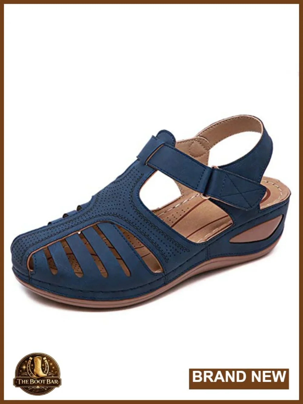 Women's Wedge Sandals Platform Closed Toe Ankle Strap Casual Dressy Summer Shoes